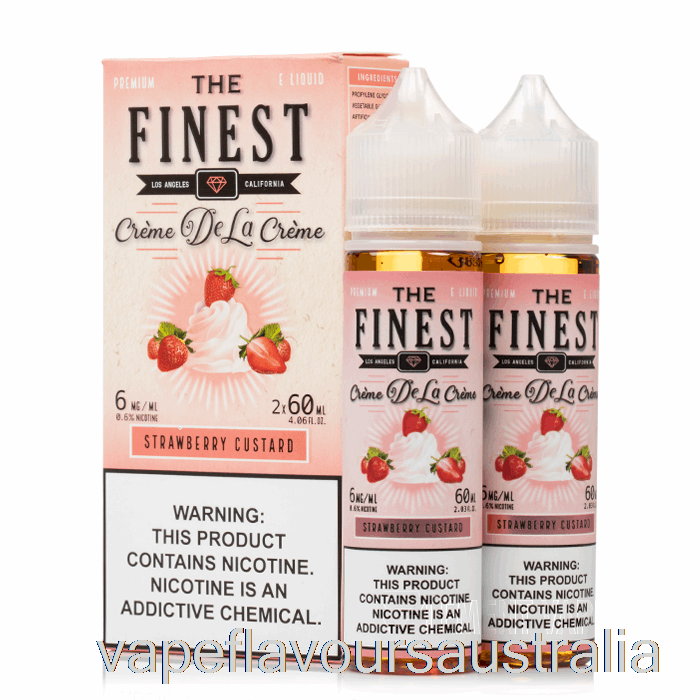 Vape Nicotine Australia Strawberry Custard - The Finest Cr